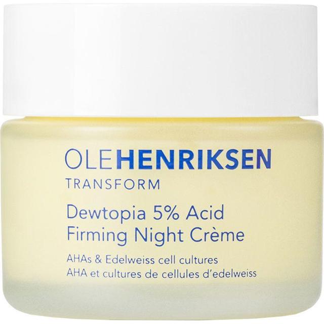 Ole Henriksen Dewtopia 5% Acid Firming Night Creme 50ml - Natcreme Test - Dinskønhed.dk