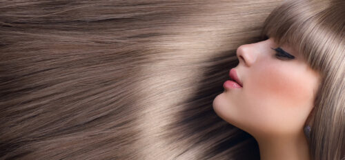 Hår der har fået serum